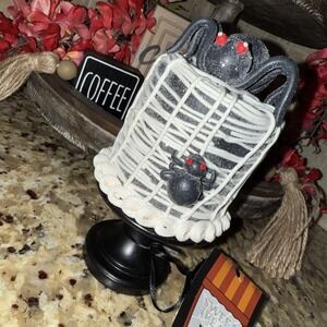Miniature Halloween‎ Spider Cobweb Cake Mommy Baby Spider Tiered Tray New